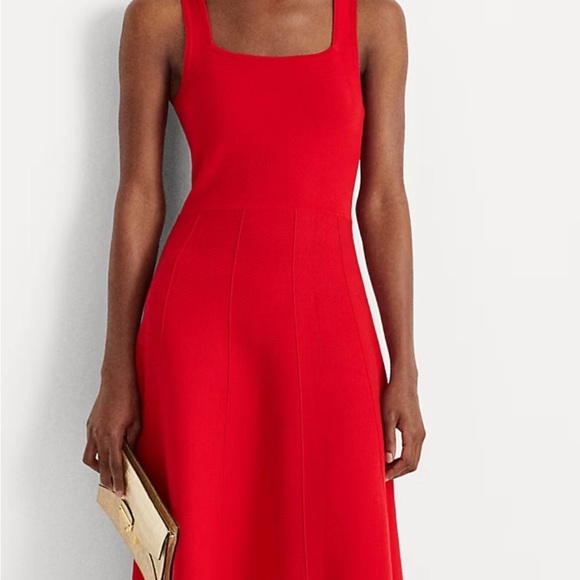 Ralph Lauren Black Label - Elegant Red Sleeveless Dress - Picture 1 of 7